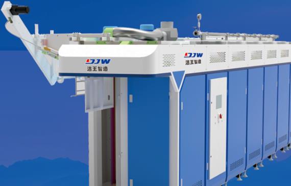Tunnel type ironing and shaping machine